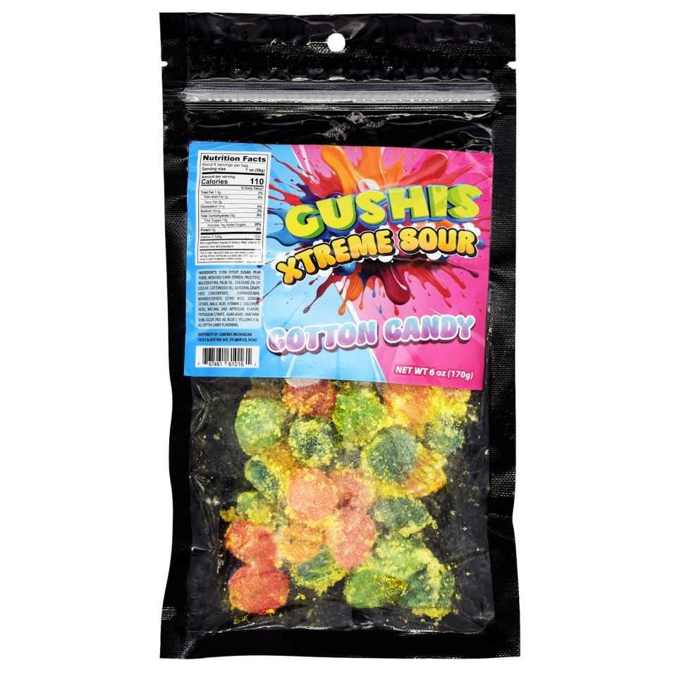 Gushis Xtreme Sour Cotton Candy
